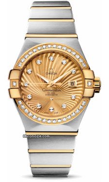 Omega Constellation Chronometer 31 mm Brushed Steel and Yellow Gold watches