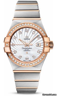 Omega Constellation Chronometer 31 mm Brushed Steel and Red Gold watches