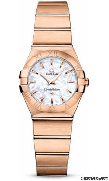 Omega Constellation Quartz 24 mm Brushed Red Gold watches
