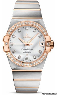 Omega Constellation Chronometer 38 mm Brushed Steel and Red Gold watches