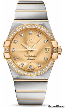 Omega Constellation Chronometer 38 mm Brushed Steel and Yellow Gold watches