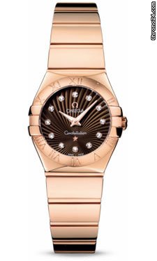 Omega Constellation Quartz 24 mm Polished Red Gold watches