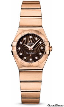 Omega Constellation Quartz 24 mm Brushed Red Gold watches