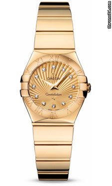 Omega Constellation Quartz 24 mm Polished Yellow Gold watches