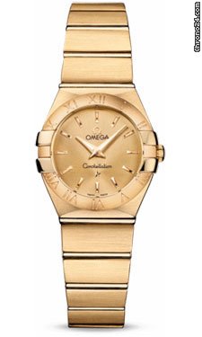 Omega Constellation Quartz 24 mm Brushed Yellow Gold watches
