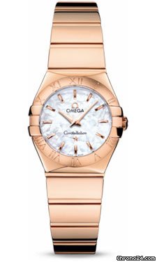 Omega Constellation Quartz 24 mm Polished Red Gold watches