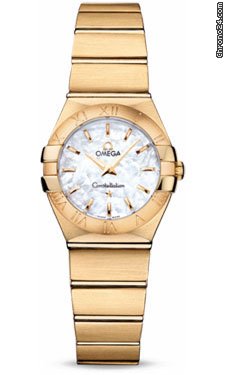 Omega Constellation Quartz 24 mm Brushed Yellow Gold watches