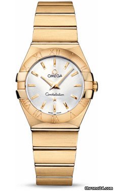 Omega Constellation Quartz 27 mm Brushed Yellow Gold watches