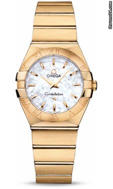 Omega Constellation Quartz 27 mm Brushed Yellow Gold watches