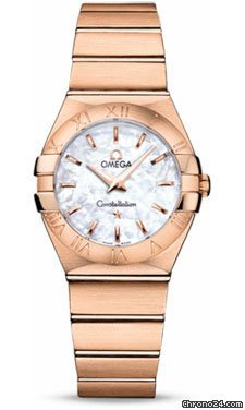 Omega Constellation Quartz 27 mm Brushed Red Gold watches