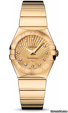 Omega Constellation Quartz 27 mm Polished Yellow Gold watches