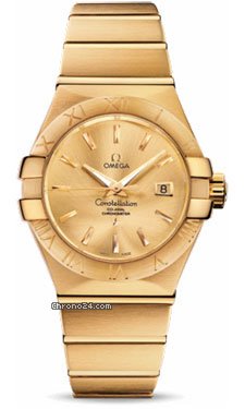 Omega Constellation Chronometer 31 mm Brushed Yellow Gold watches