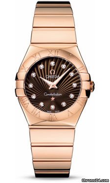 Omega Constellation Quartz 27 mm Polished Red Gold watches