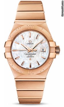 Omega Constellation Chronometer 31 mm Brushed Red Gold watches