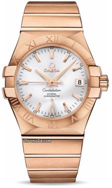 Omega Constellation Chronometer 35 mm Brushed Red Gold watches
