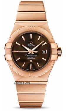 Omega Constellation Chronometer 31 mm Brushed Red Gold watches
