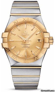 Omega Constellation Chronometer 35 mm Brushed Steel and Yellow Gold watches