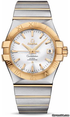 Omega Constellation Chronometer 35 mm Brushed Steel and Yellow Gold watches