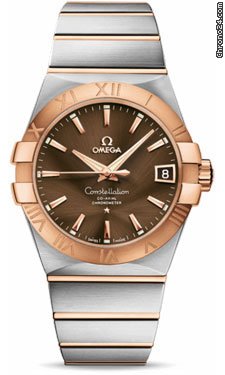 Omega Constellation Chronometer 38 mm Brushed Steel and Red Gold watches