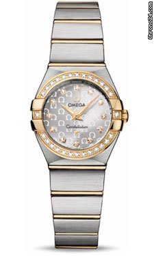 Omega Constellation Quartz 24 mm Brushed Steel and Yellow Gold watches