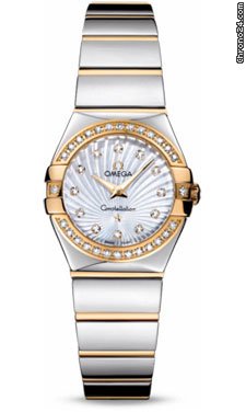 Omega Constellation Quartz 24 mm Polished Steel and Yellow Gold watches
