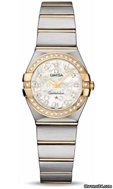 Omega Constellation Quartz 24 mm Polished Steel and Yellow Gold watches