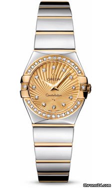 Omega Constellation Quartz 24 mm Polished Steel and Yellow Gold watches