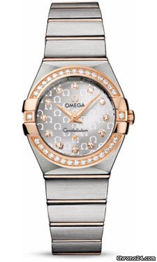 Omega Constellation Quartz 27 mm Brushed Steel and Red Gold watches