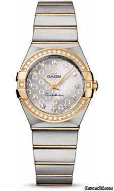 Omega Constellation Quartz 27 mm Brushed Steel and Yellow Gold watches