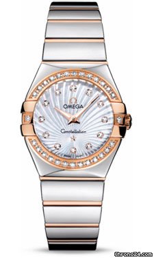 Omega Constellation Quartz 27 mm Polished Steel and Red Gold watches