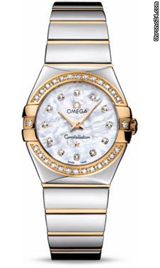 Omega Constellation Quartz 27 mm Polished Steel and Yellow Gold watches