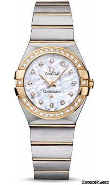 Omega Constellation Quartz 27 mm Brushed Steel and Yellow Gold watches