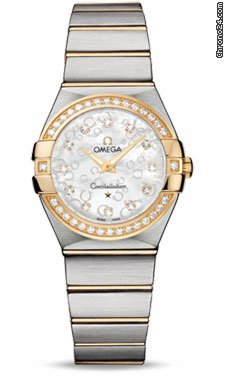Omega Constellation Quartz 27 mm Brushed Steel and Yellow Gold watches