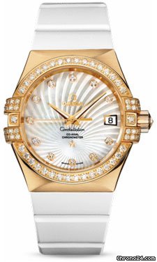 Omega Constellation Chronometer 35 mm Brushed Yellow Gold watches
