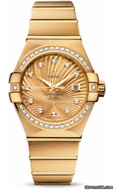 Omega Constellation Chronometer 31 mm Brushed Yellow Gold watches