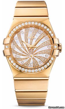 Omega Constellation Luxury Edition 35 mm Brushed Yellow Gold watches