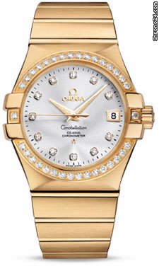 Omega Constellation Chronometer 35 mm Brushed Yellow Gold watches
