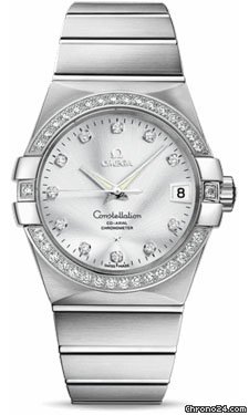 Omega Constellation Chronometer 38 mm Brushed White Gold watches