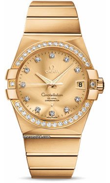 Omega Constellation Chronometer 38 mm Brushed Yellow Gold watches