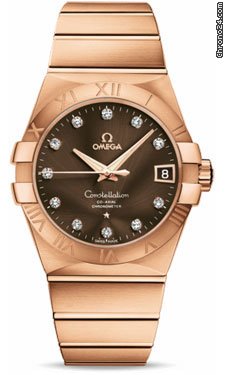 Omega Constellation Chronometer 38 mm Brushed Red Gold watches