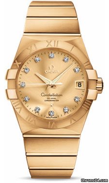 Omega Constellation Chronometer 38 mm Brushed Yellow Gold watches