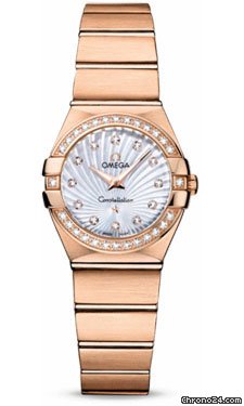 Omega Constellation Quartz 24 mm Brushed Red Gold watches