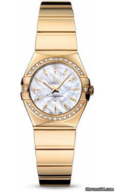Omega Constellation Quartz 24 mm Polished Yellow Gold watches