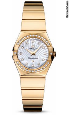 Omega Constellation Quartz 24 mm Polished Yellow Gold watches