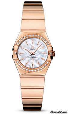 Omega Constellation Quartz 24 mm Polished Red Gold watches