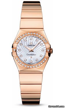 Omega Constellation Quartz 24 mm Polished Red Gold watches