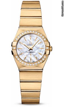 Omega Constellation Quartz 24 mm Brushed Yellow Gold watches