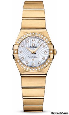 Omega Constellation Quartz 24 mm Brushed Yellow Gold watches