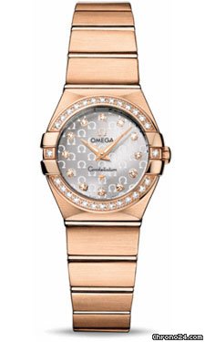 Omega Constellation Quartz 24 mm Brushed Red Gold watches
