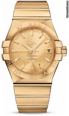 Omega Constellation Chronometer 35 mm Brushed Yellow Gold watches